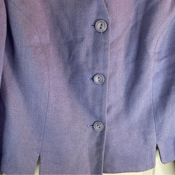 Worthington Women Petite 2P Blazer Crop Business Professional Fancy Cocktail Fun - Picture 2 of 13